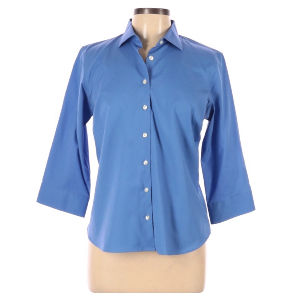 NWOT Lands' End 3/4 sleeve Button Down Size 12P